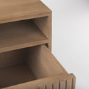Sable 190L x 190W x 215H Light Brown Wood Side Table - Default Title