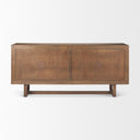Grier Medium Brown Solid Wood WCane Sideboard - Default Title