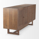 Grier Medium Brown Solid Wood WCane Sideboard - Default Title