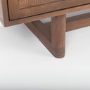 Grier Medium Brown Solid Wood WCane Sideboard - Default Title