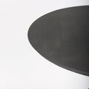Maxwell 32 Round Black-Brown Wood w Black Metal Pedestal Bistro Table - Default Title