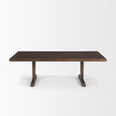 Viktor 55L Dark Brown Solid Wood Coffee Table - Default Title
