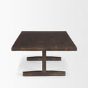 Viktor 55L Dark Brown Solid Wood Coffee Table - Default Title