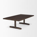 Viktor 55L Dark Brown Solid Wood Coffee Table - Default Title