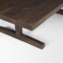 Viktor 55L Dark Brown Solid Wood Coffee Table - Default Title