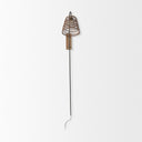 Kiley 280L x 70W x 156H Brown Woven Shade WBlack Metal Wall Sconce - Default Title