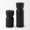 Malta Black Large Metal Candle Holder - Default Title