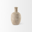 Zenni 53L x 53W x 93H Warm Beige Ceramic Vase - Default Title