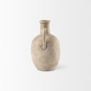 Zenni 53L x 53W x 93H Warm Beige Ceramic Vase - Default Title