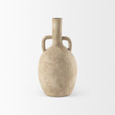 Zenni 61L x 61W x 120H Warm Beige Ceramic Vase - Default Title