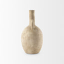 Zenni 61L x 61W x 120H Warm Beige Ceramic Vase - Default Title