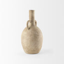 Zenni 61L x 61W x 120H Warm Beige Ceramic Vase - Default Title