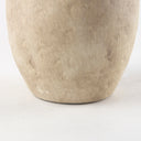 Zenni 61L x 61W x 120H Warm Beige Ceramic Vase - Default Title