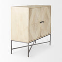 Hogarth 360L x 160W x 340H 2 Door Blonde Wood Accent Cabinet - Default Title