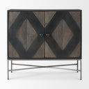 Hogarth 360L x 160W x 340H 2 Door Dark Accent Cabinet - Default Title
