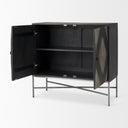 Hogarth 360L x 160W x 340H 2 Door Dark Accent Cabinet - Default Title