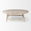 Rosie 480L x 480W x 160H Round Blonde Wood Coffee Table - Default Title