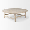Rosie 480L x 480W x 160H Round Blonde Wood Coffee Table - Default Title