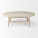 Rosie 480L x 480W x 160H Round Blonde Wood Coffee Table - Default Title