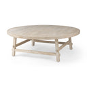 Rosie 480L x 480W x 160H Round Blonde Wood Coffee Table - Default Title