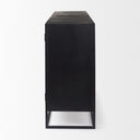 Sloan 800L x 170W x 360H Black Wood WBlack Metal Frame Sideboard - Default Title