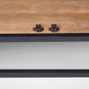 Sloan 800L x 170W x 360H Black Wood WBlack Metal Frame Sideboard - Default Title