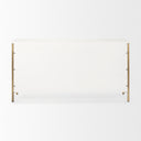 Savannah White Fir Veneer w Gold Metal Accents 6-Drawer Sideboard - Default Title