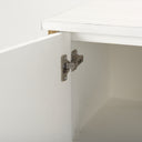 Savannah White Fir Veneer w Gold Metal Accent 2-Door Accent Cabinet - Default Title