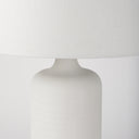 Melanie 170L x 170W x 305H White Shade WWhite Base Table Lamp - Default Title