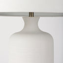 Melanie 170L x 170W x 305H White Shade WWhite Base Table Lamp - Default Title
