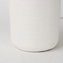 Melanie 170L x 170W x 305H White Shade WWhite Base Table Lamp - Default Title