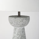 Julia 160L x 160W x 270H Gray Antique Painted Cement Table Lamp - Default Title