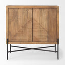 Cairo 360L x 195W x 360H 2 Door Wood and Metal Cabinet - Default Title