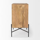 Cairo 360L x 195W x 360H 2 Door Wood and Metal Cabinet - Default Title