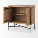 Cairo 360L x 195W x 360H 2 Door Wood and Metal Cabinet - Default Title