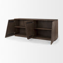West 820L x 180W x 340H Wooden Angular Sideboard - Default Title