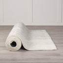 Kolt 5x8 Neutral Geometric Patterned Wool Area Rug - Default Title
