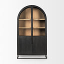Sloan 855H Black Wood WBlack Metal Frame Arch Cabinet - Default Title