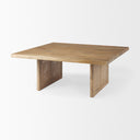 Grier 42 Square Light Brown Wood w Cane Coffee Table - Default Title