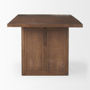 Grier 84 Medium Brown Wood w Cane Dining Table - Default Title