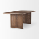 Grier 84 Medium Brown Wood w Cane Dining Table - Default Title