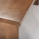 Grier 84 Medium Brown Wood w Cane Dining Table - Default Title