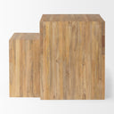 Chloe 200L x 200W x 240H Set of 2 Cottage Wood Nesting Accent Tables - Default Title