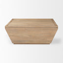 Wyatt 410L x 410W x 160H Brown Wood Angular Coffee Table - Default Title