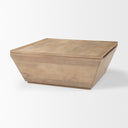 Wyatt 410L x 410W x 160H Brown Wood Angular Coffee Table - Default Title
