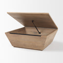 Wyatt 410L x 410W x 160H Brown Wood Angular Coffee Table - Default Title