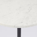 Maxwell Marble Top Pedestal EndSide Table - Default Title