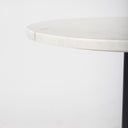 Maxwell Marble Top Pedestal EndSide Table - Default Title