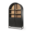 Sloan 855H Black Wood WBlack Metal Frame Arch Cabinet - Default Title