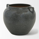 Kora Short Dark Metallic Double Ear Vase - Default Title